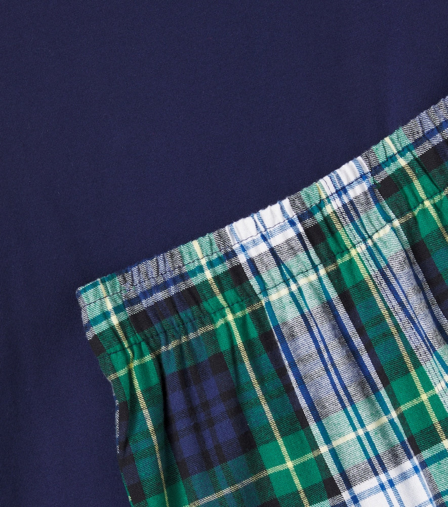 Checked cotton pajamas