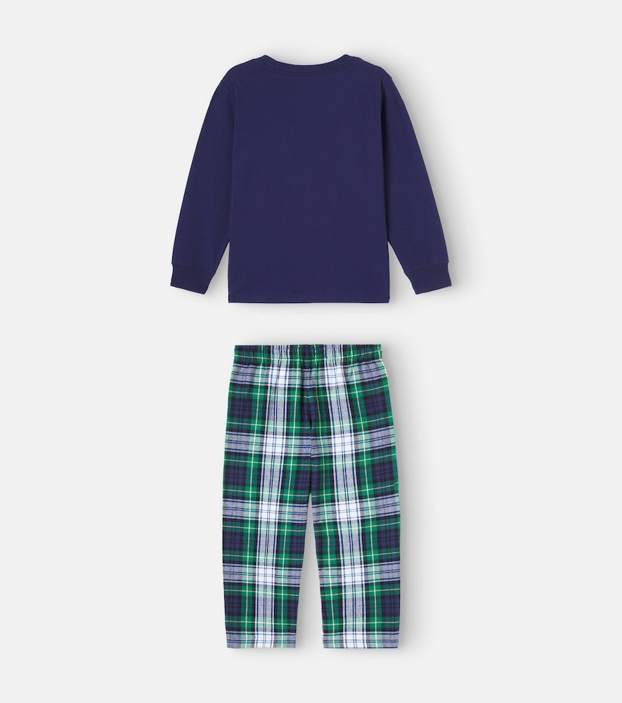 Checked cotton pajamas
