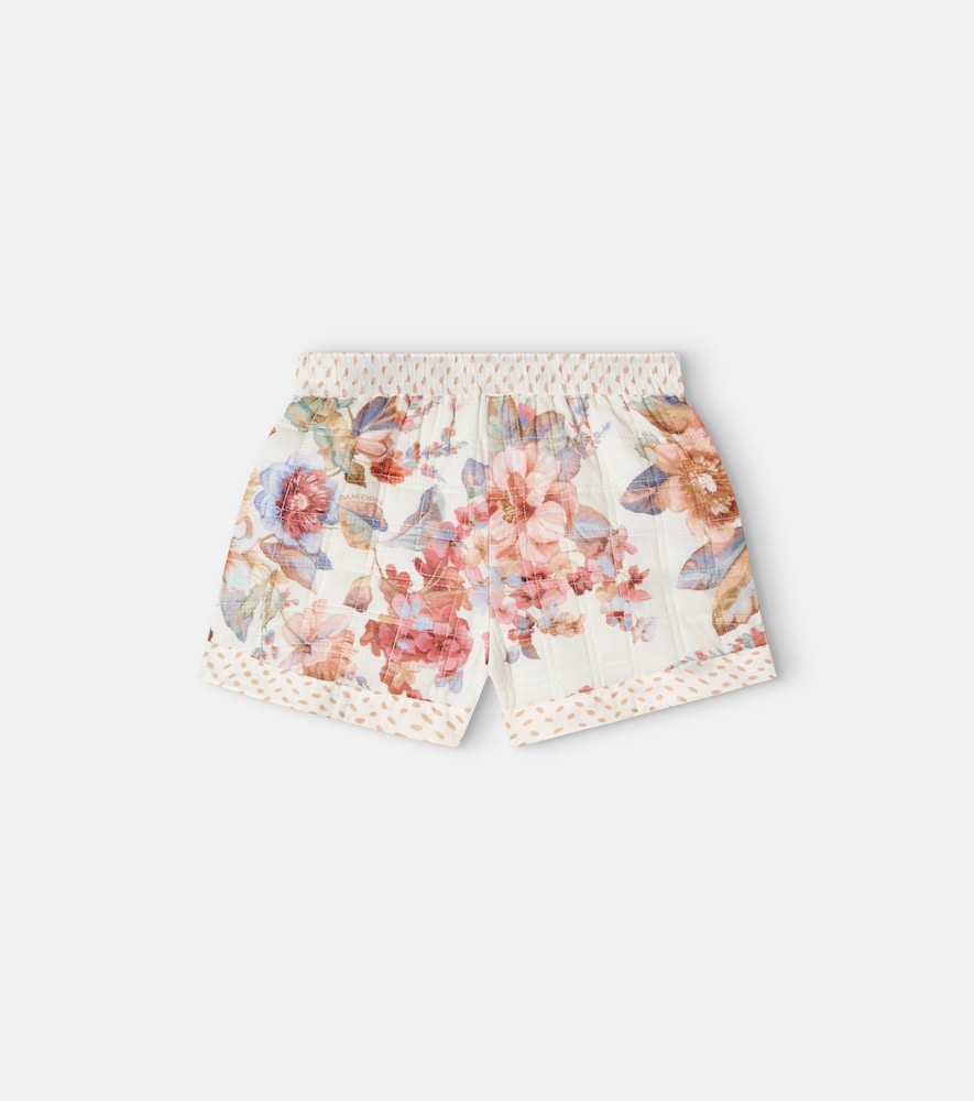 Awaken floral quilted cotton shorts