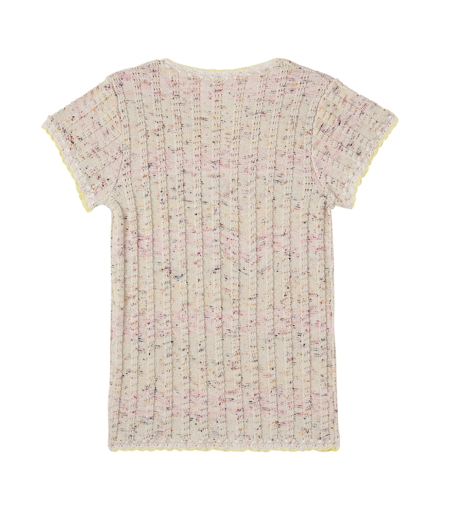 Knitted cotton-blend dress