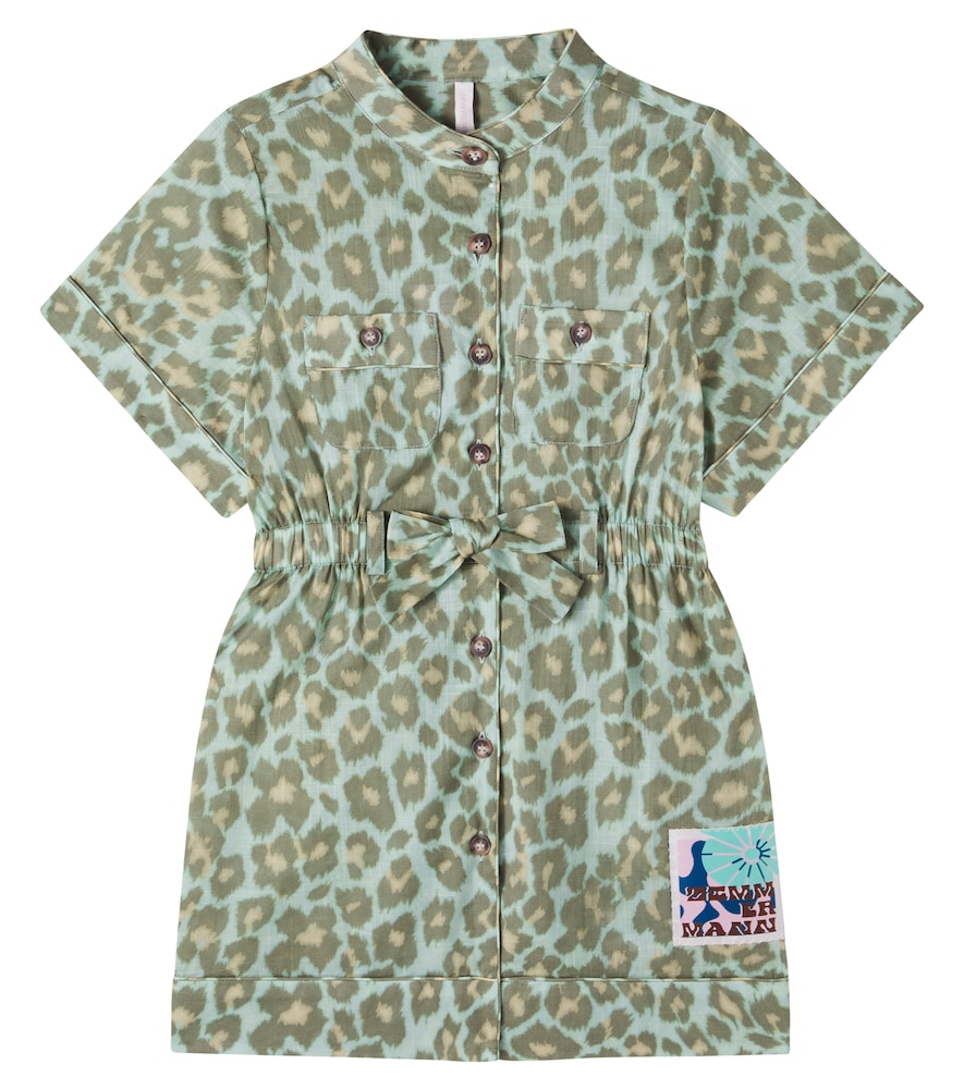 Patience leopard-print cotton dress
