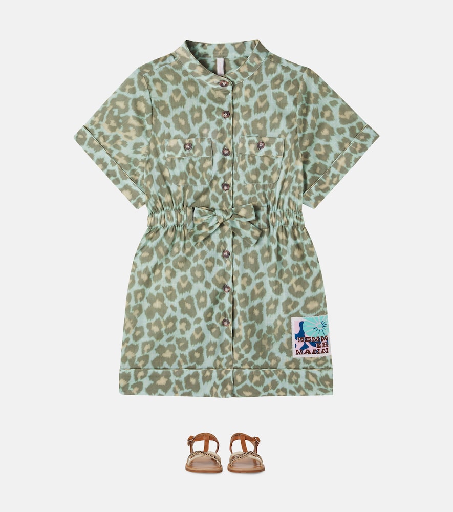 Patience leopard-print cotton dress