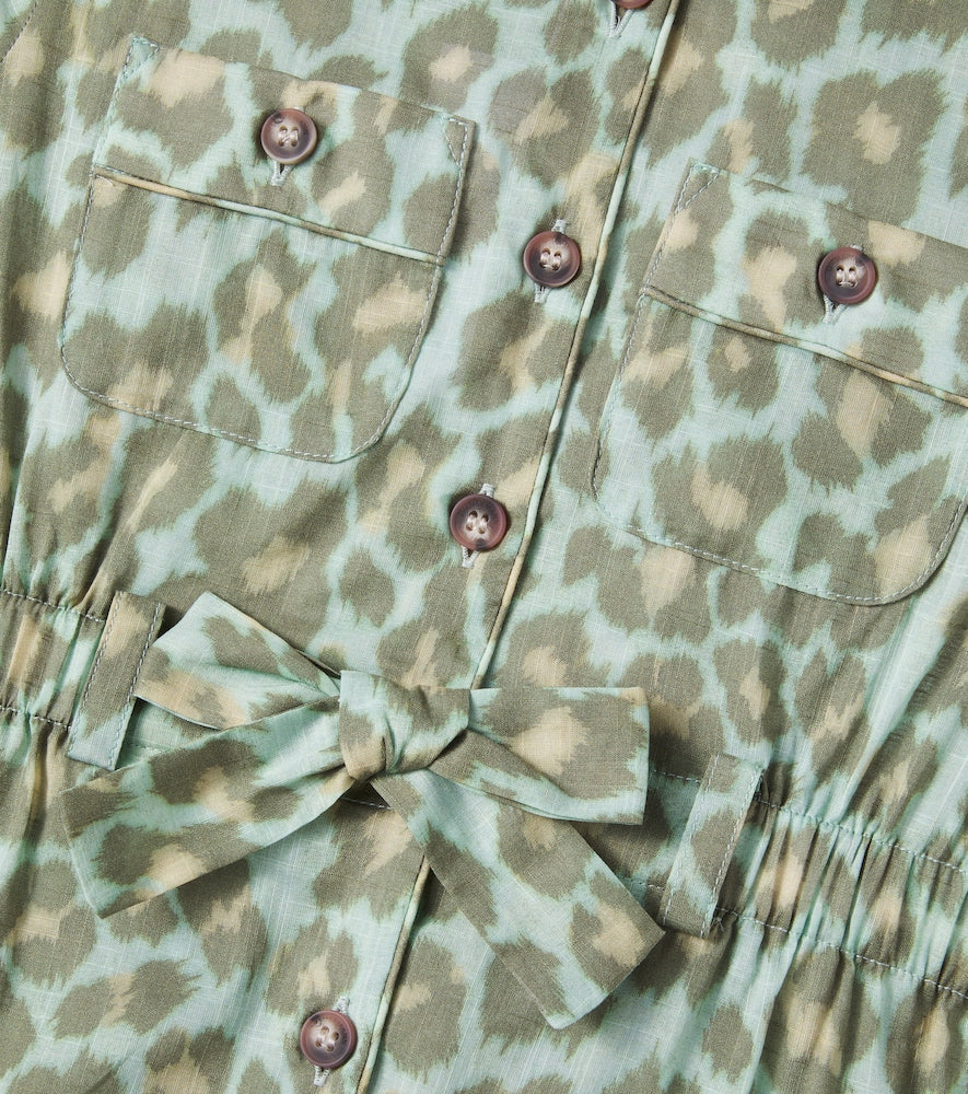 Patience leopard-print cotton dress