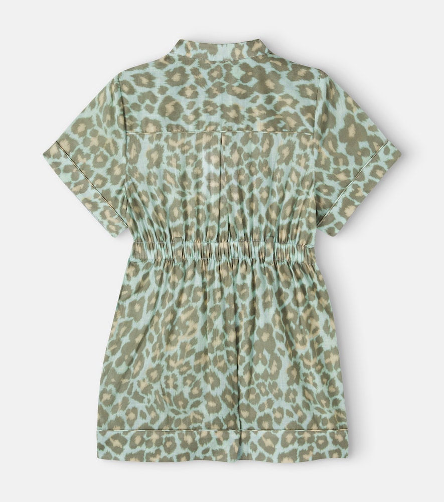 Patience leopard-print cotton dress