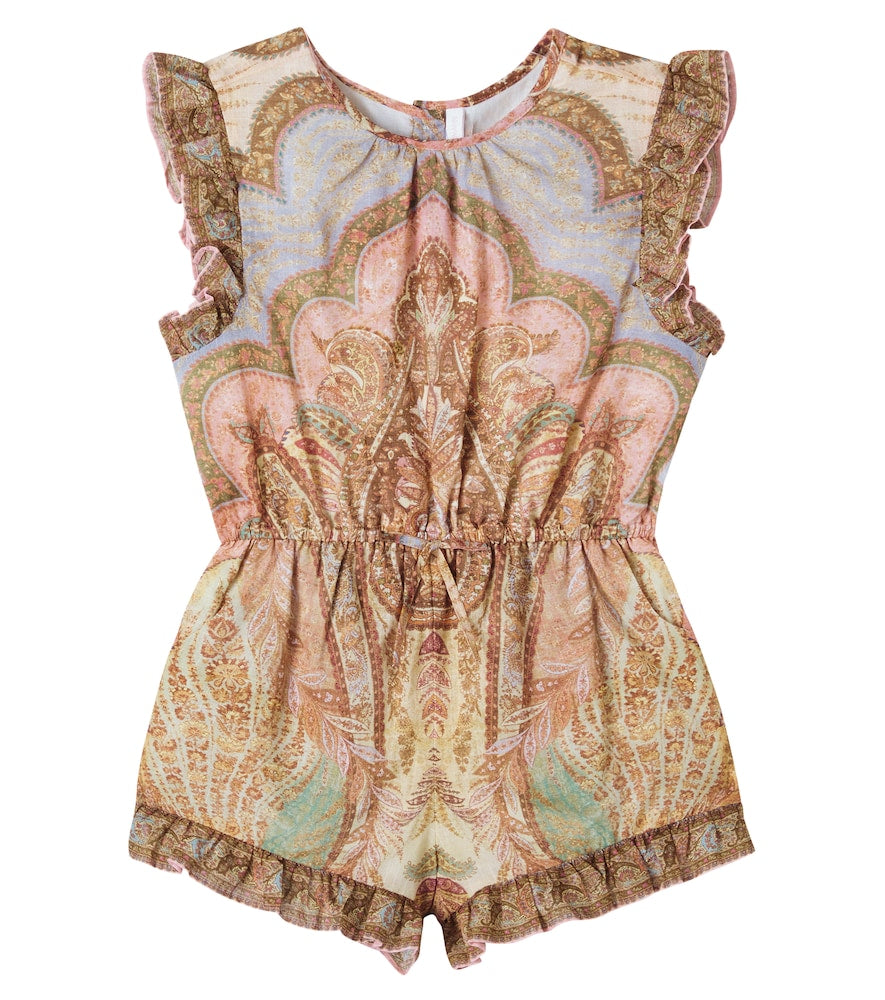 Awaken paisley cotton playsuit