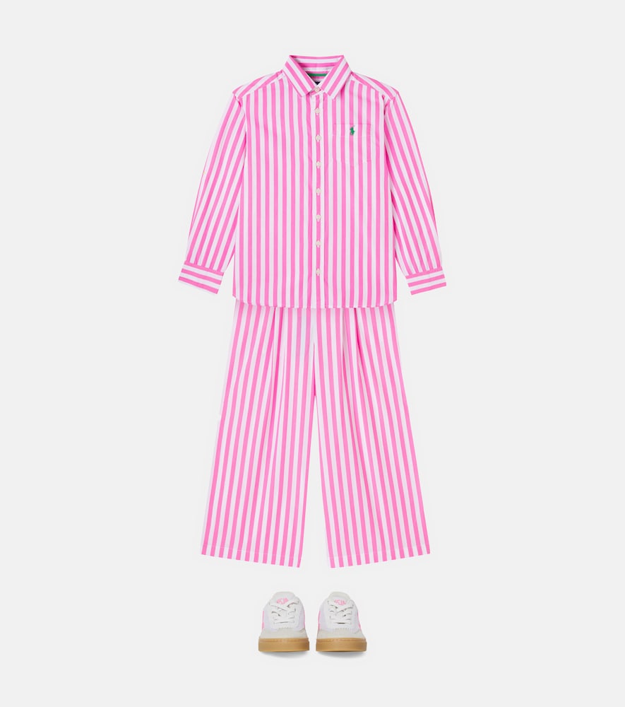 Striped cotton pants