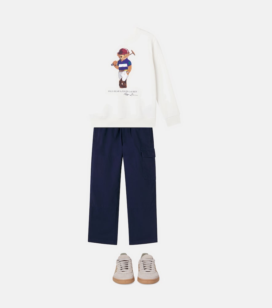 Polo Bear cotton jersey sweatshirt