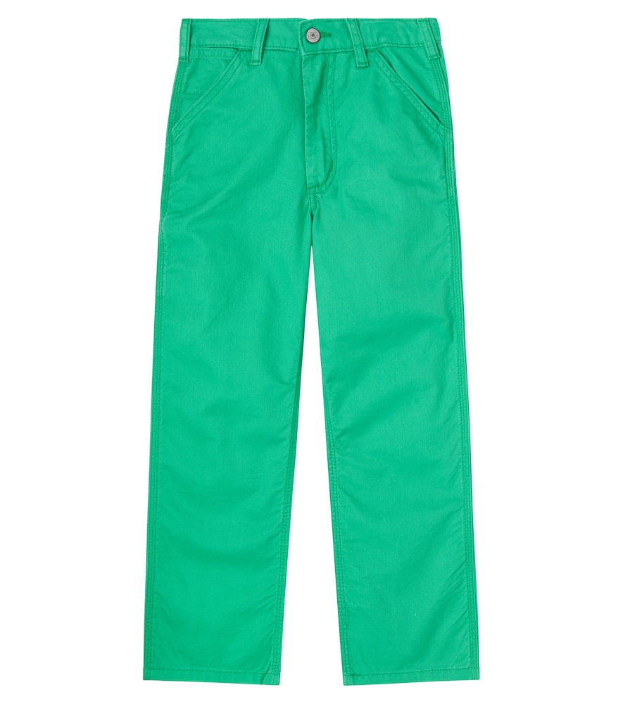 Embroidered straight jeans