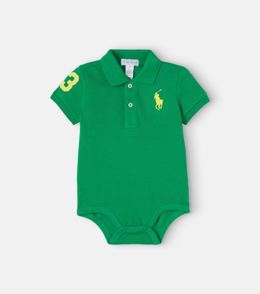 Baby cotton jersey playsuit