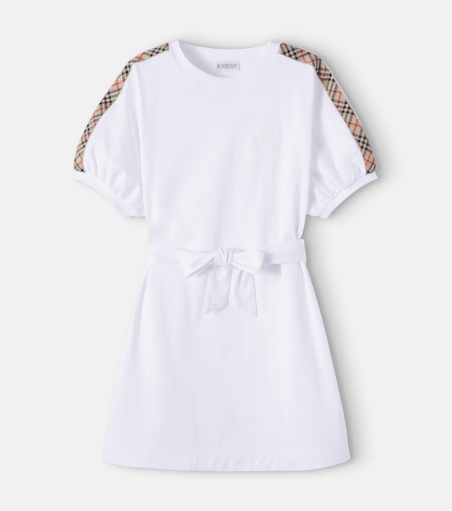 Burberry Check cotton jersey dress