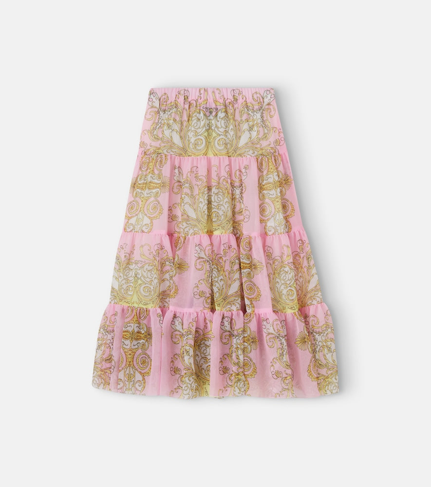 Barocco tiered skirt