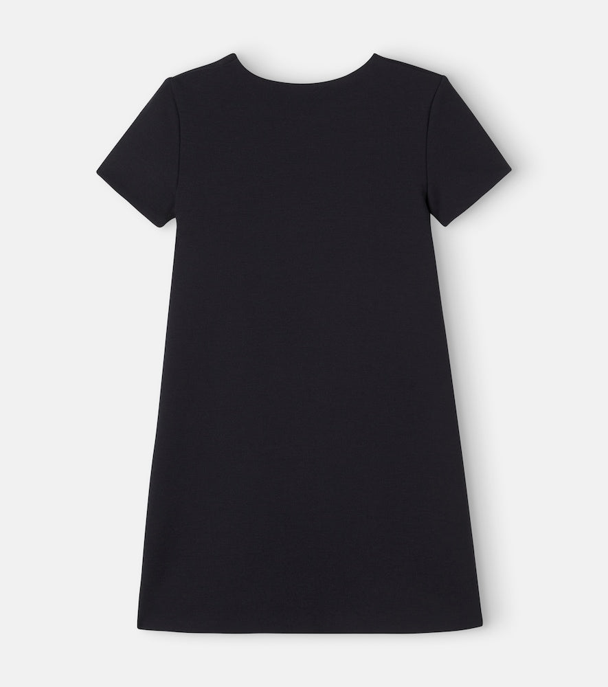 Logo jersey dress