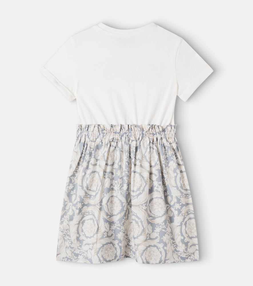 Barocco Kids cotton jersey dress