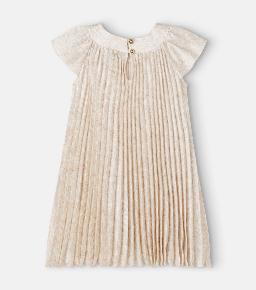 Medusa '95 Barocco pleated twill dress