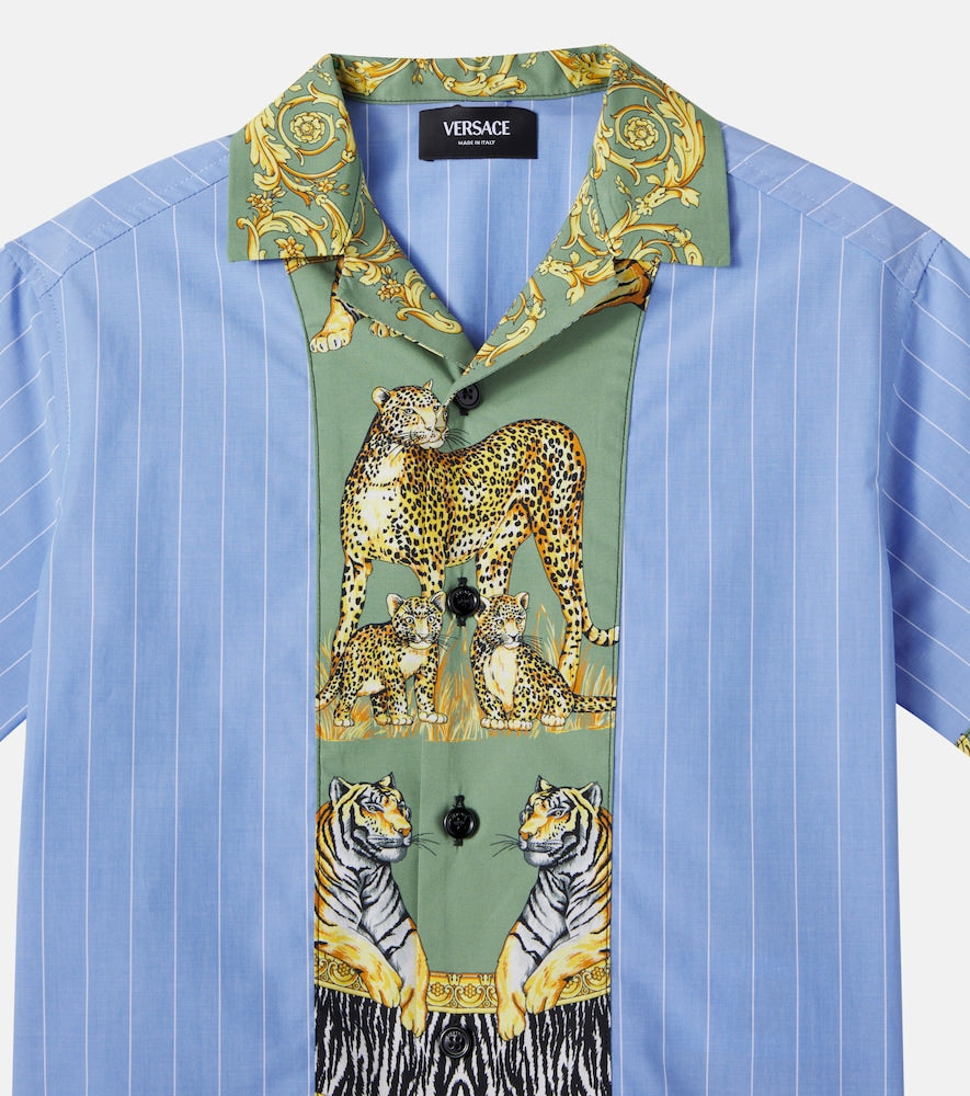 Pinstripe cotton shirt