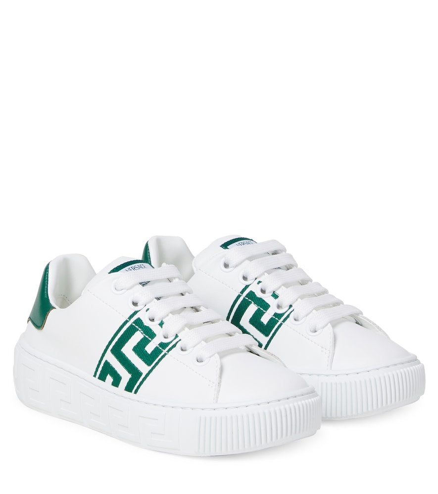 Greca embroidered sneakers
