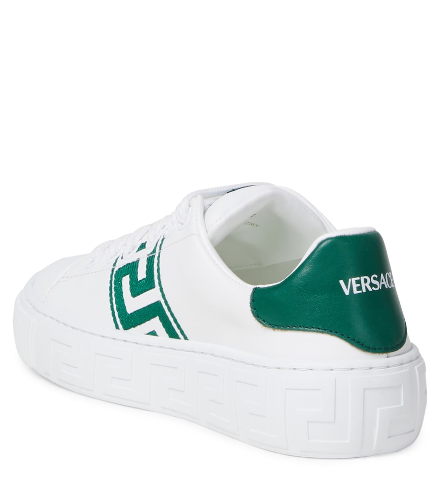 Greca embroidered sneakers