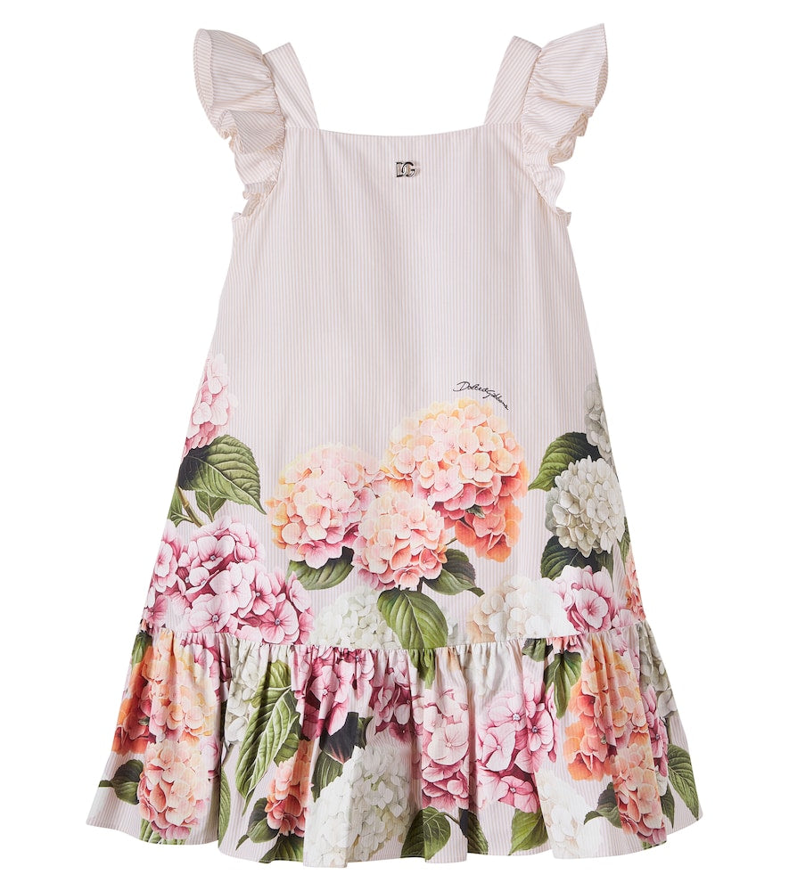 DG floral striped cotton dress