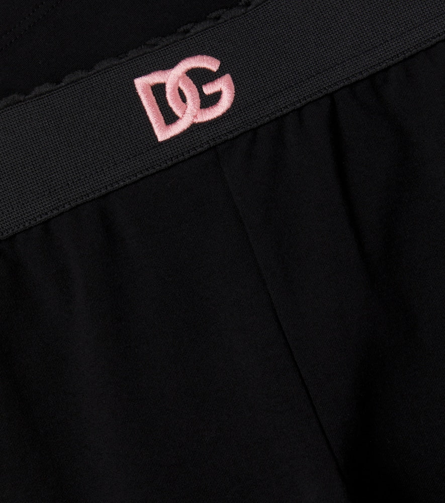 Cotton-blend leggings