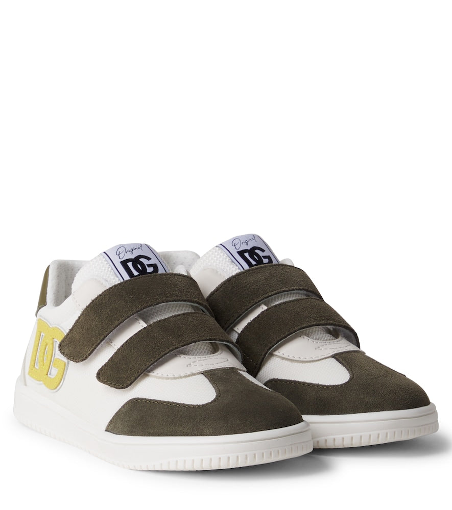 DG leather-trimmed sneakers