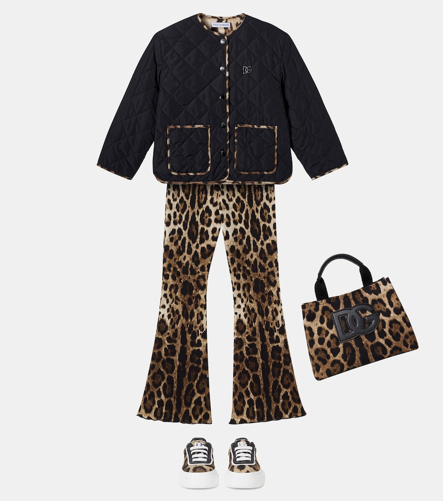 DG leopard-print platform sneakers