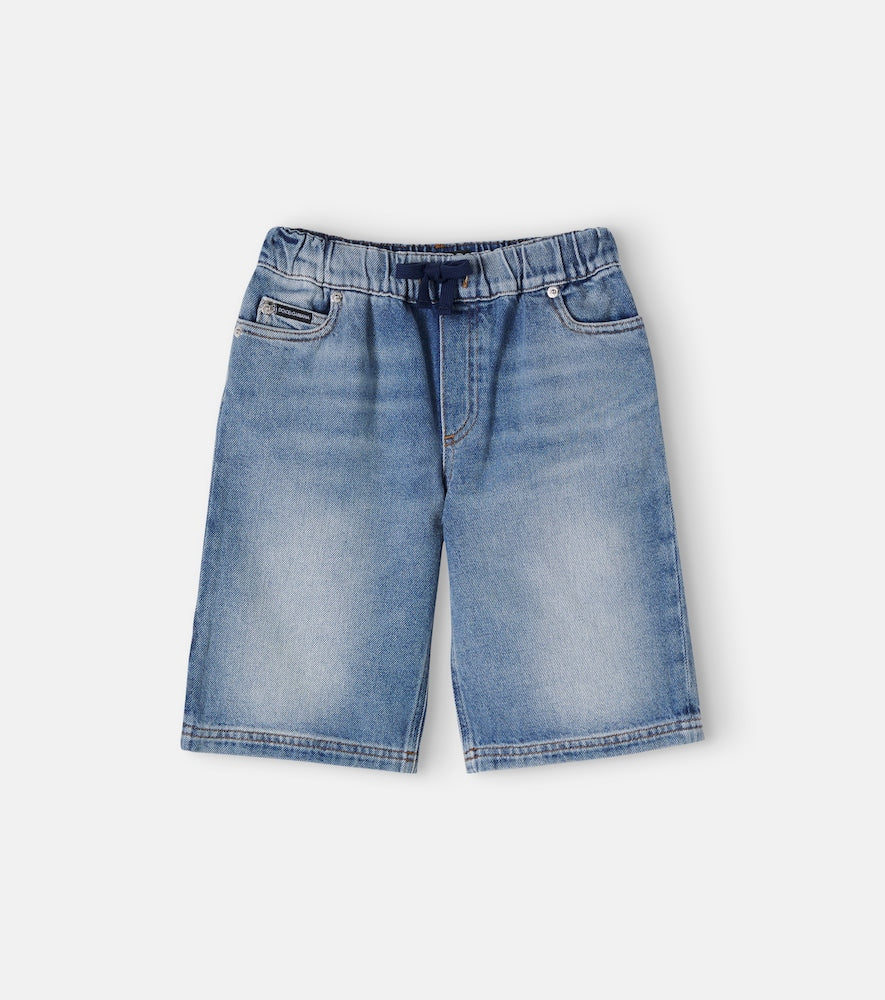 Denim bermuda shorts