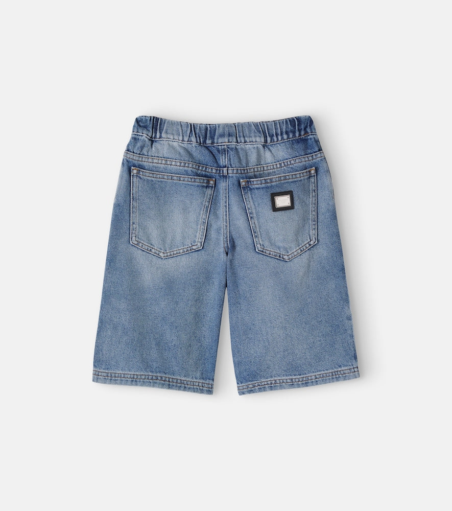 Denim bermuda shorts
