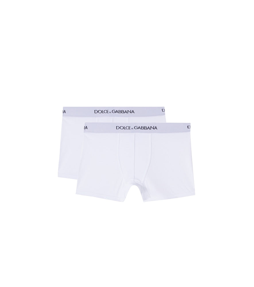 Cotton-blend jersey boxer briefs set of 2