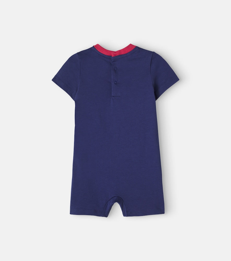 Baby Polo Bear printed cotton bodysuit