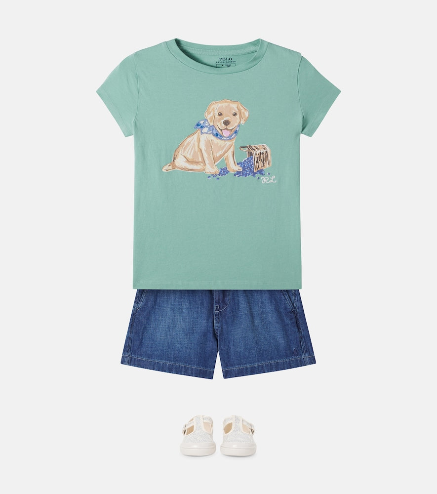 Printed cotton jersey T-shirt
