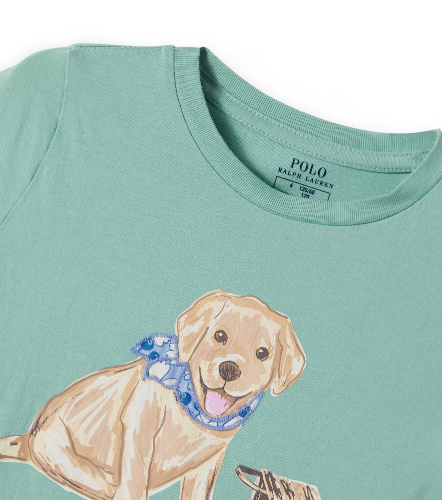 Printed cotton jersey T-shirt