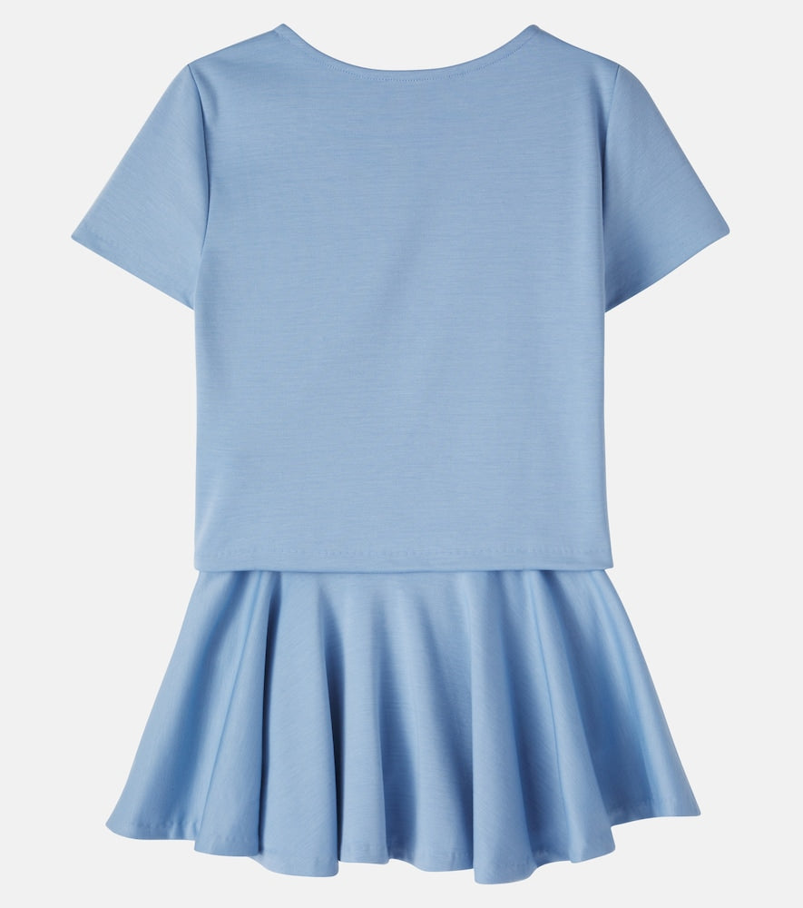 Jersey T-shirt and skirt set
