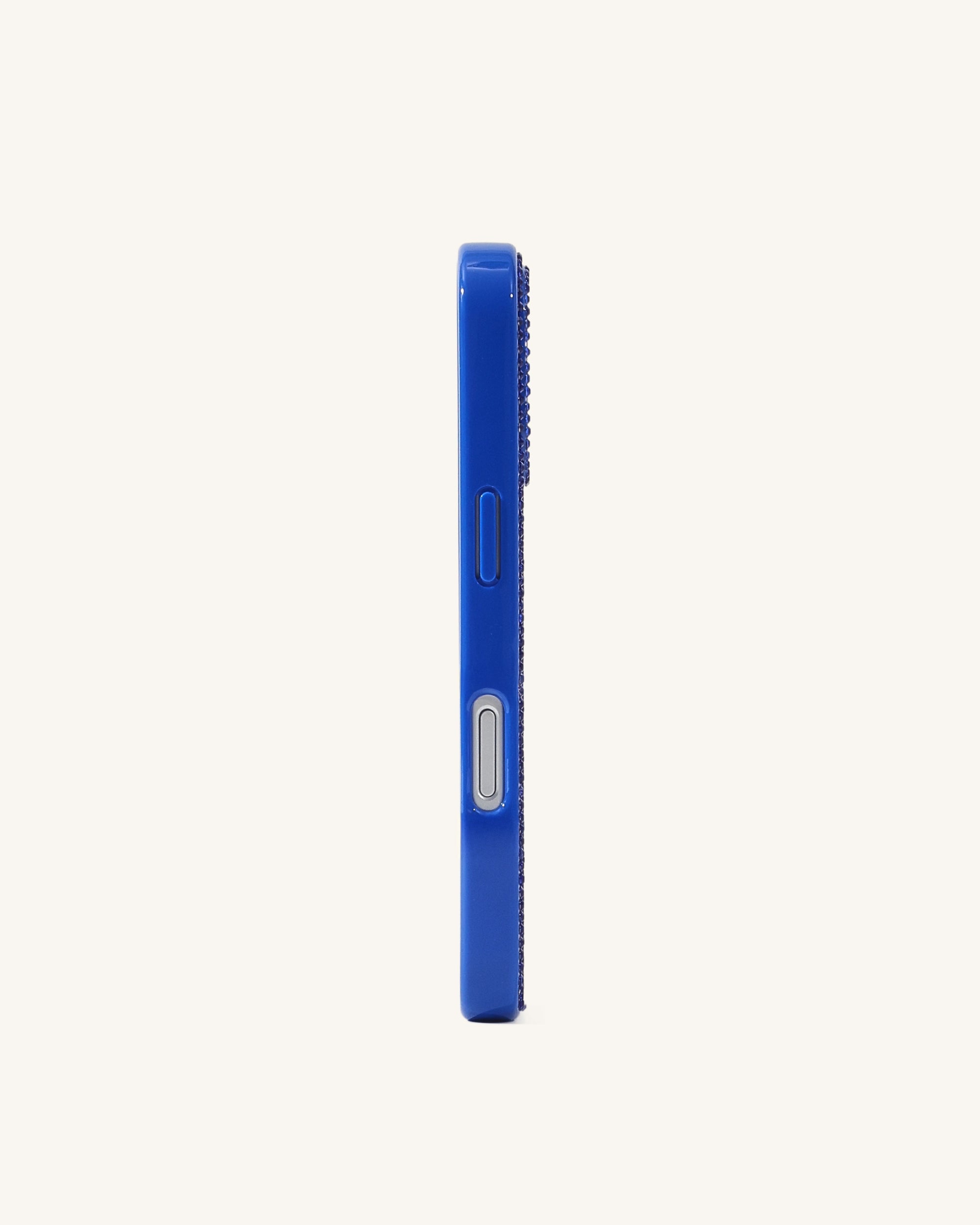 Rainbow Dog Artificial Crystal Phone Case - Blue