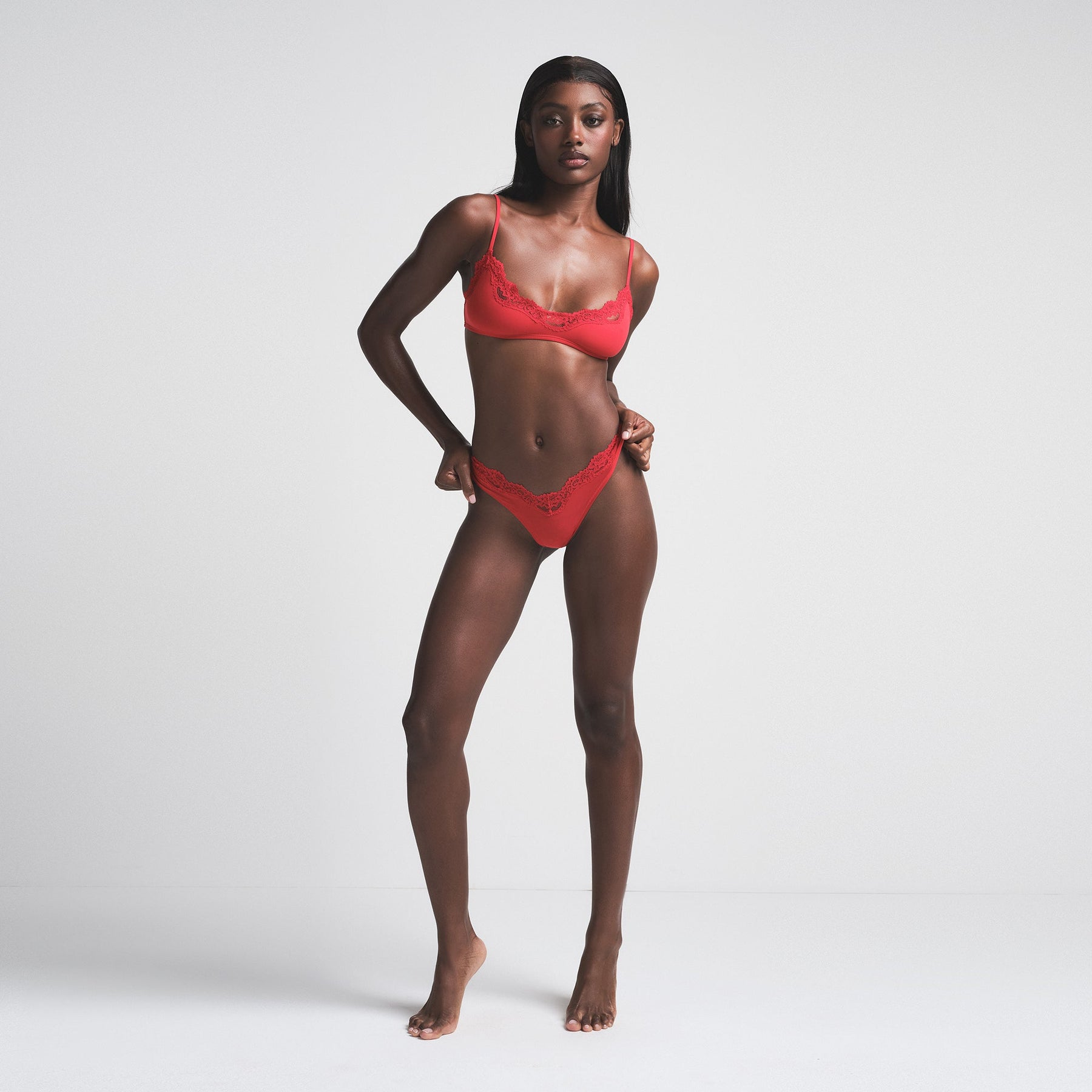FITS EVERYBODY LACE DIPPED THONG 5-PACK | BUBBLE GUM MULTI