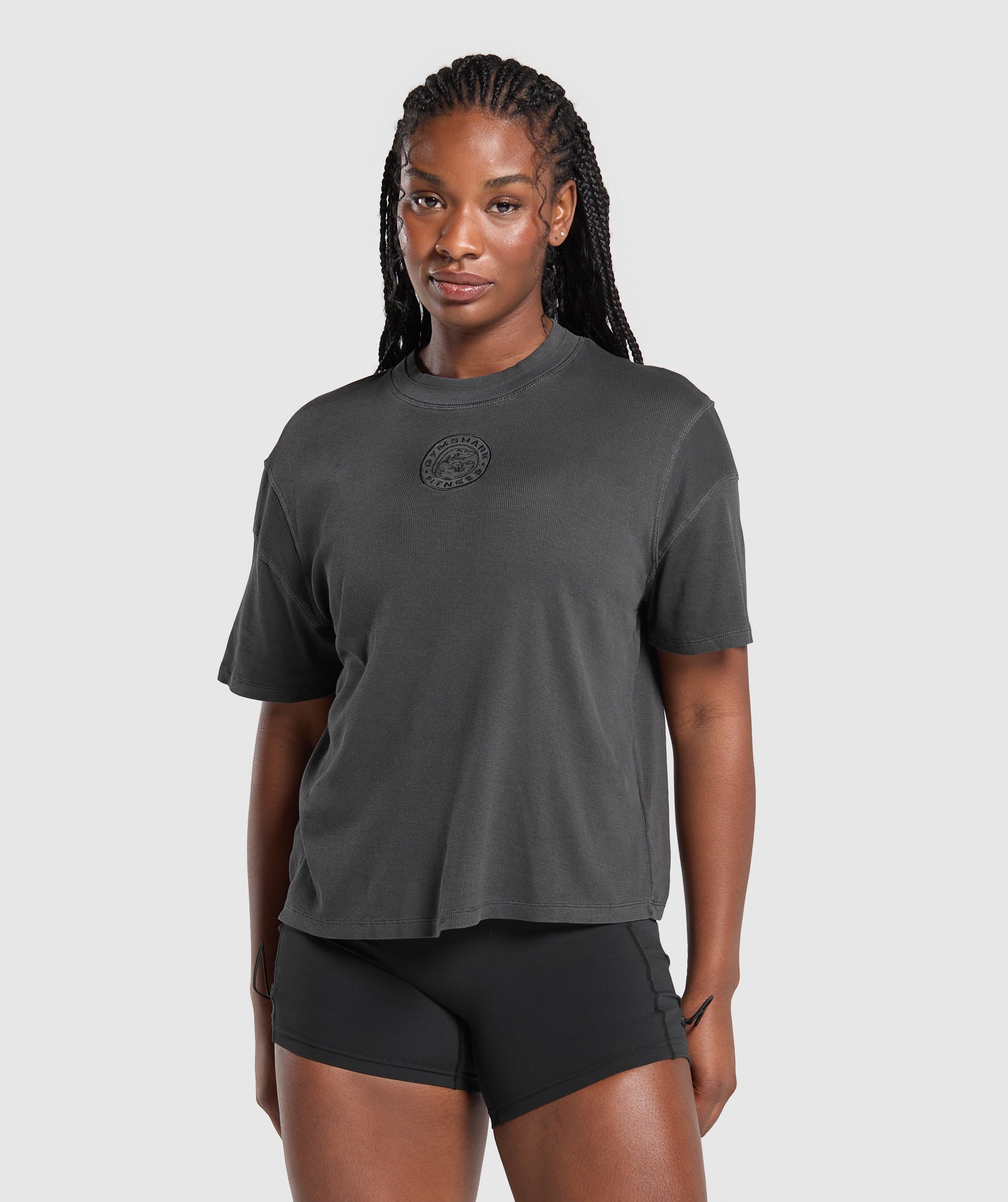 Gymshark Premium Legacy Washed Oversized T-Shirt - Black
