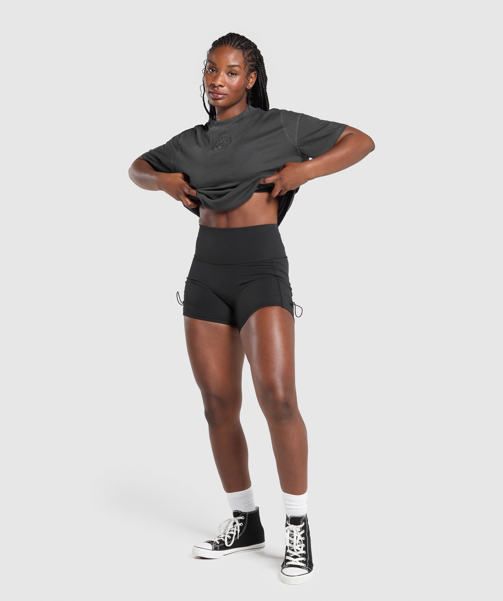 Gymshark Premium Legacy Washed Oversized T-Shirt - Black