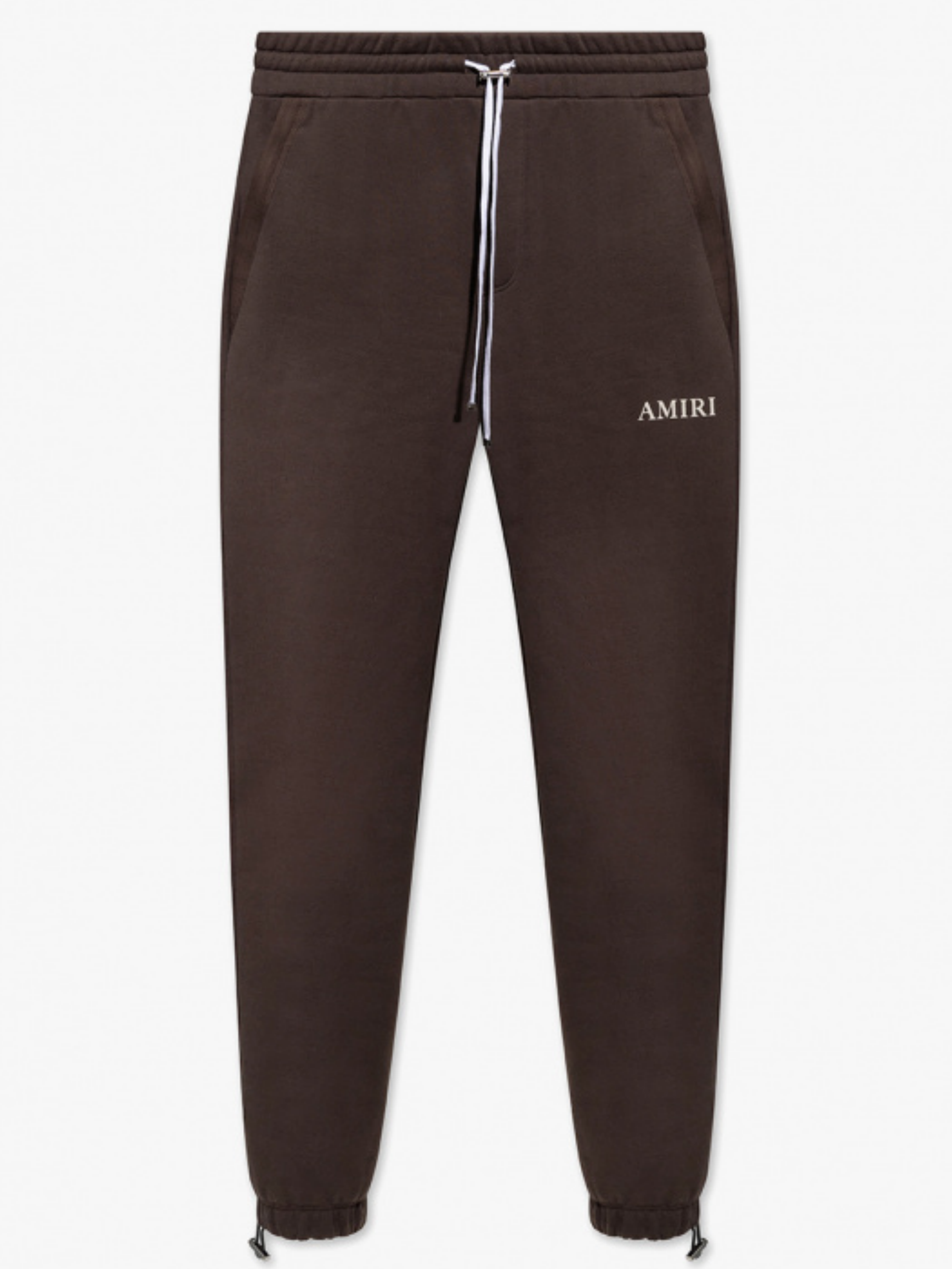 AMIRI PUFF LOGO SWEATPANTS BROWN