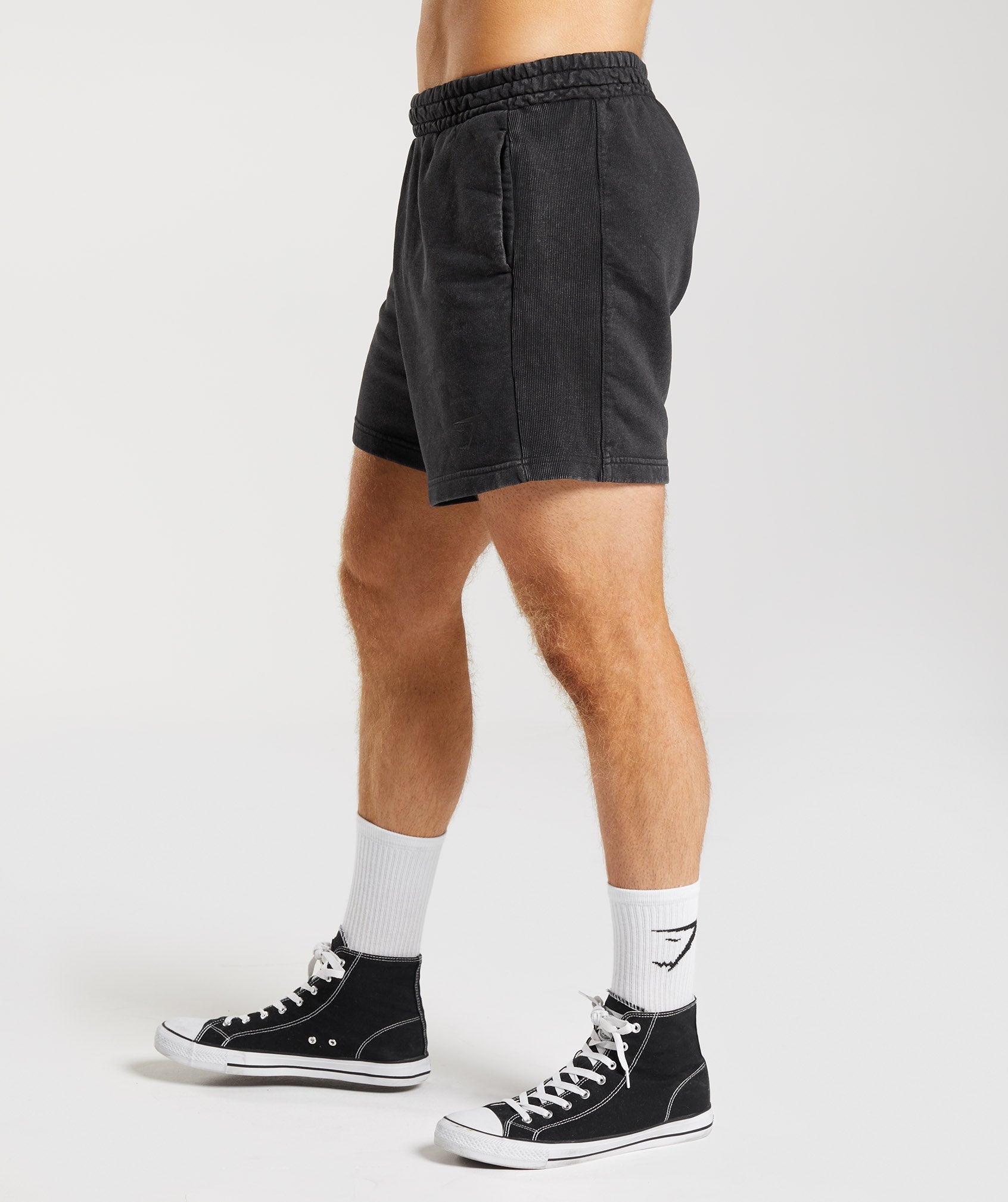 Gymshark Power Washed 5" Shorts - Black