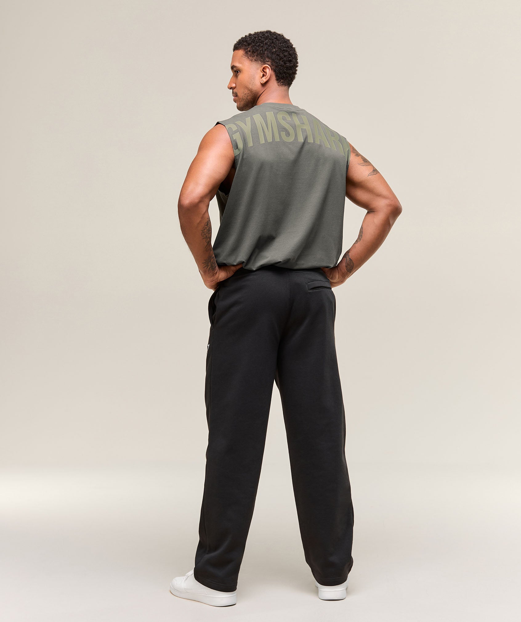 Gymshark Power Cut Off Tank - Strength Green