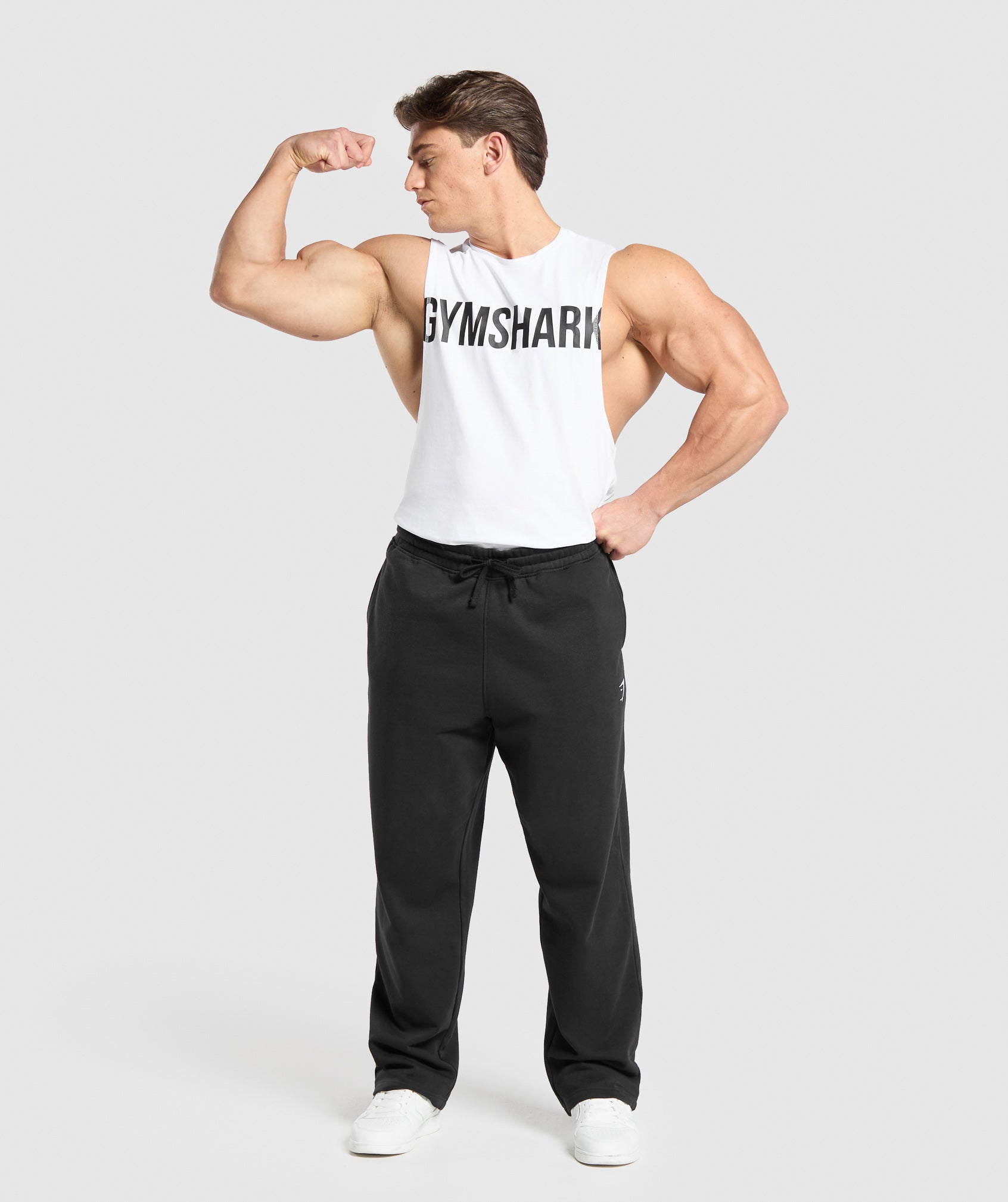 Gymshark Prime Drop Arm Tank - White