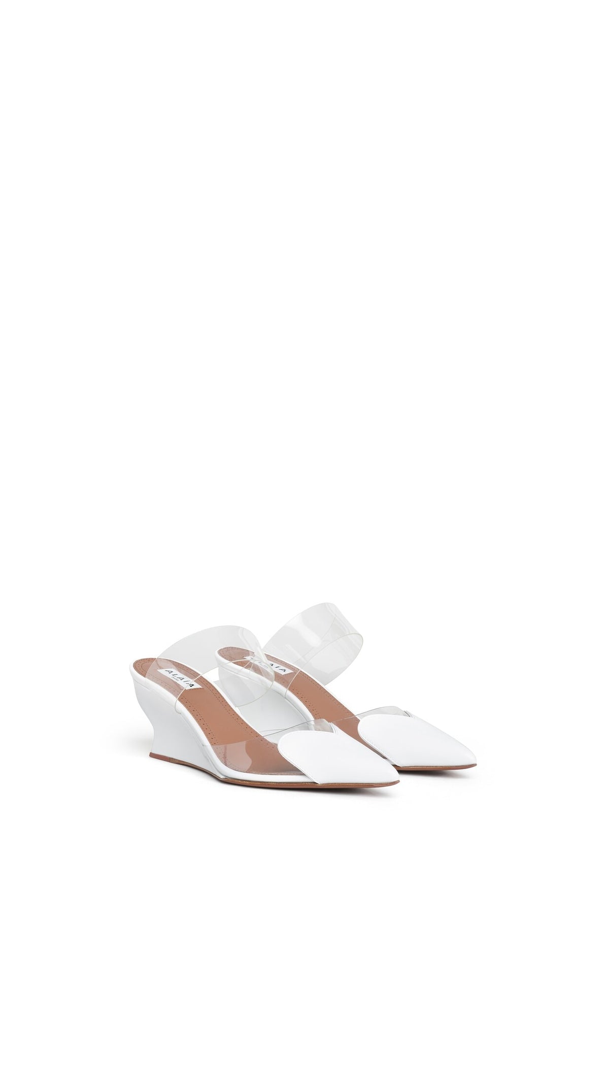 LE COEUR WEDGE MULES IN PATENT LEATHER