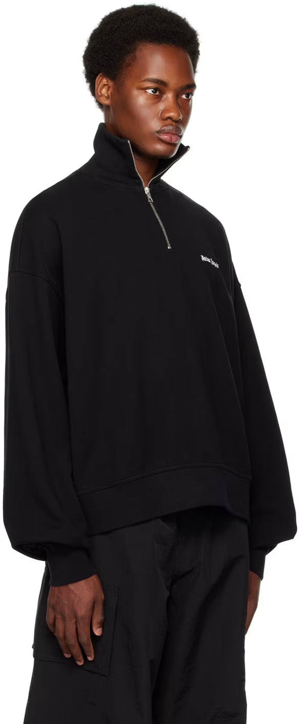 Black Quarter Zip Sweatshirt
