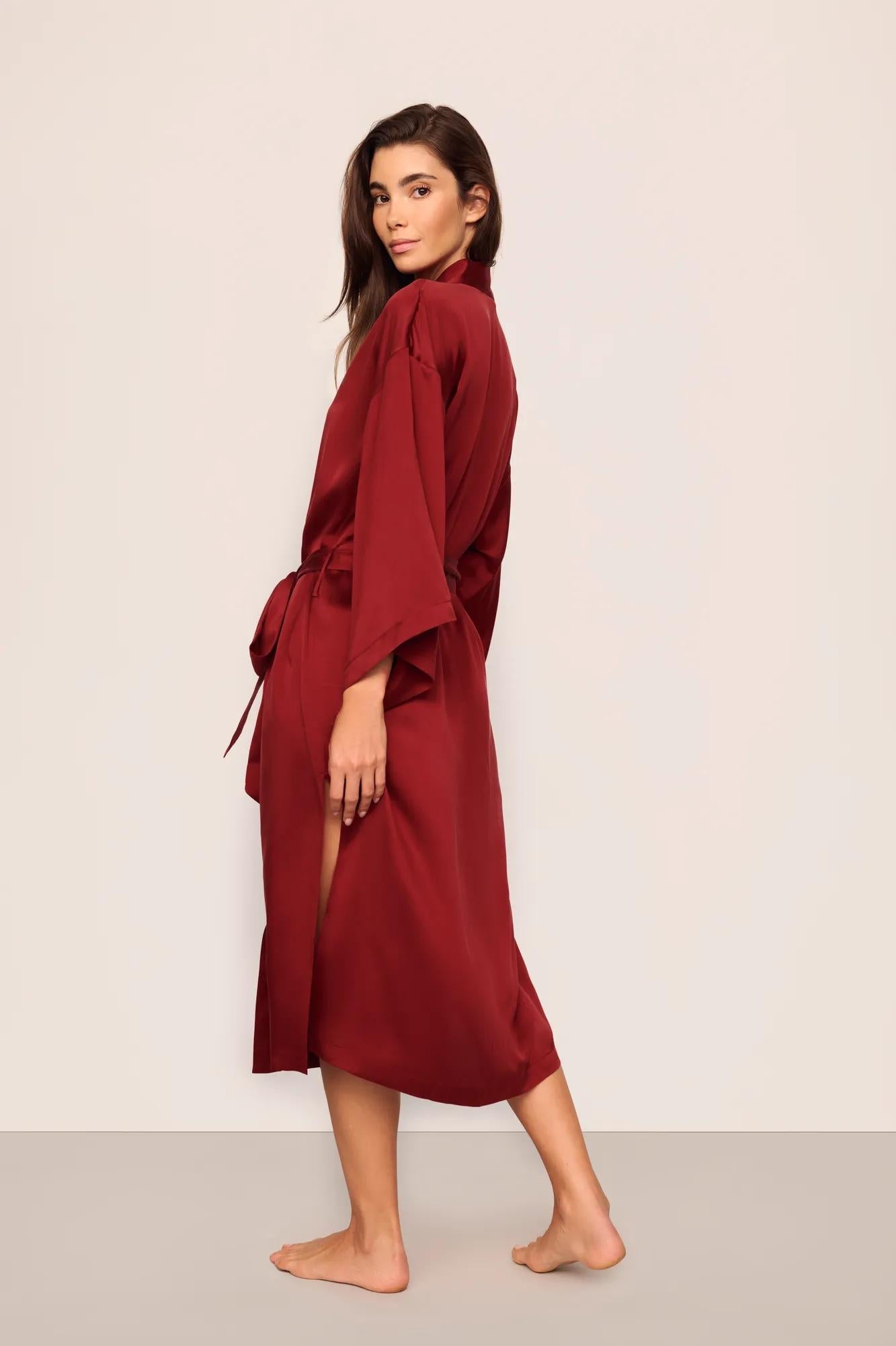 Eberjey x Lily Aldridge - Inez Washable Silk Robe