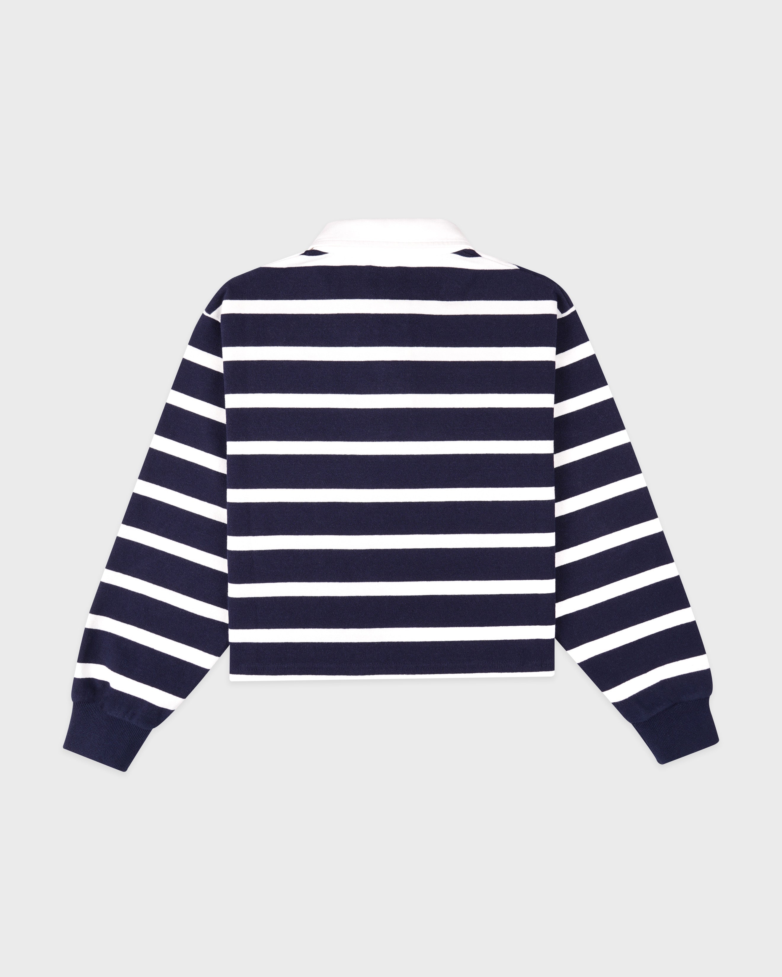 Yale Crest Rugby Polo - Navy/White