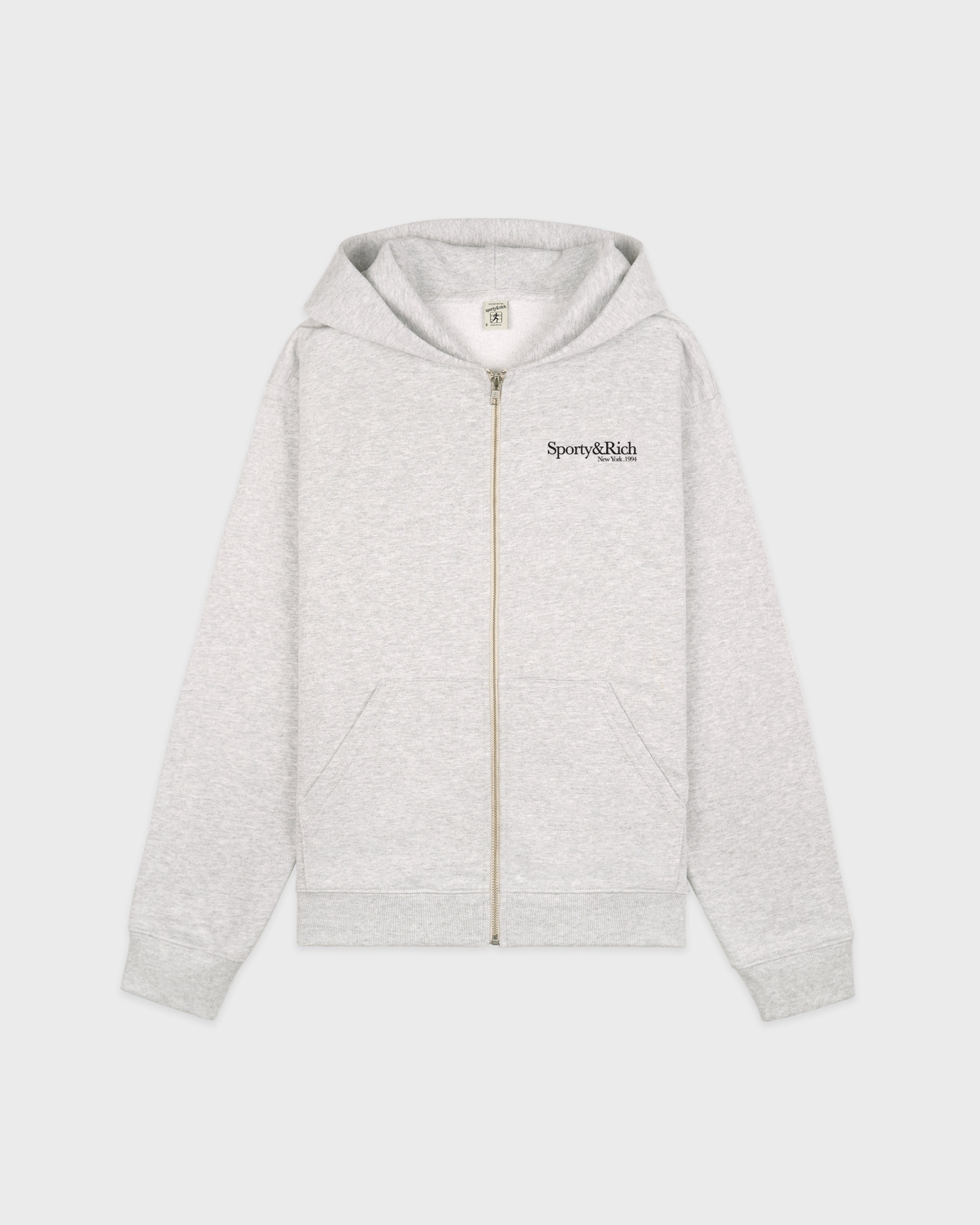 Run Club Zip Hoodie - Heather Gray/Black