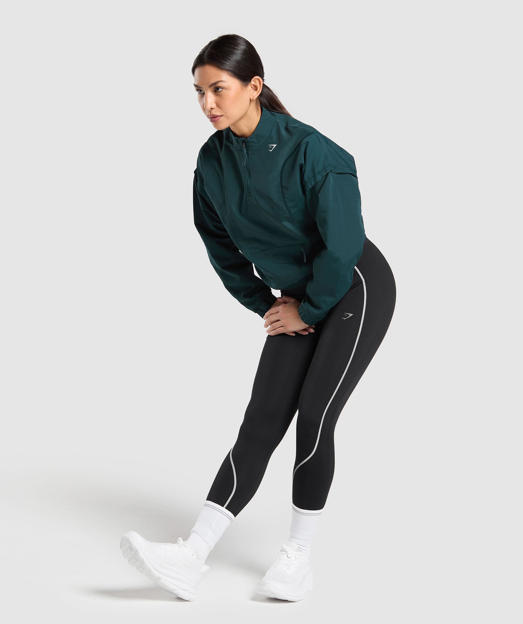 Gymshark Running 1/4 Zip Track Top - Strong Teal