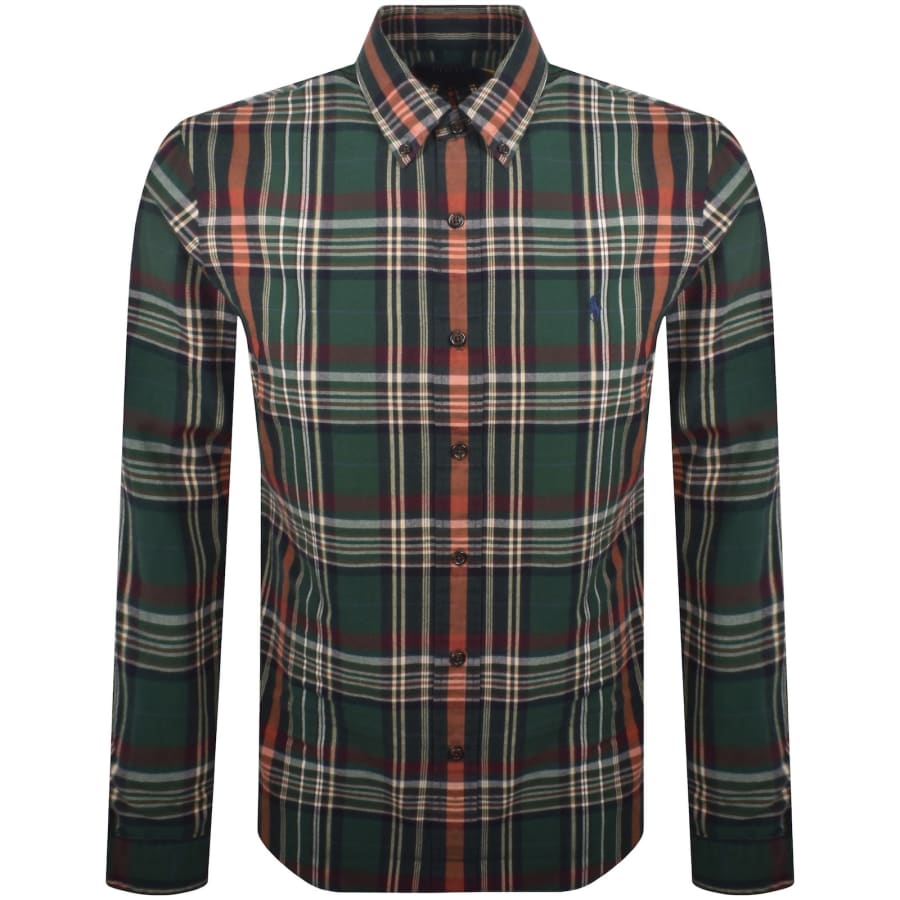 Ralph Lauren Custom Fit Long Sleeve Shirt Green