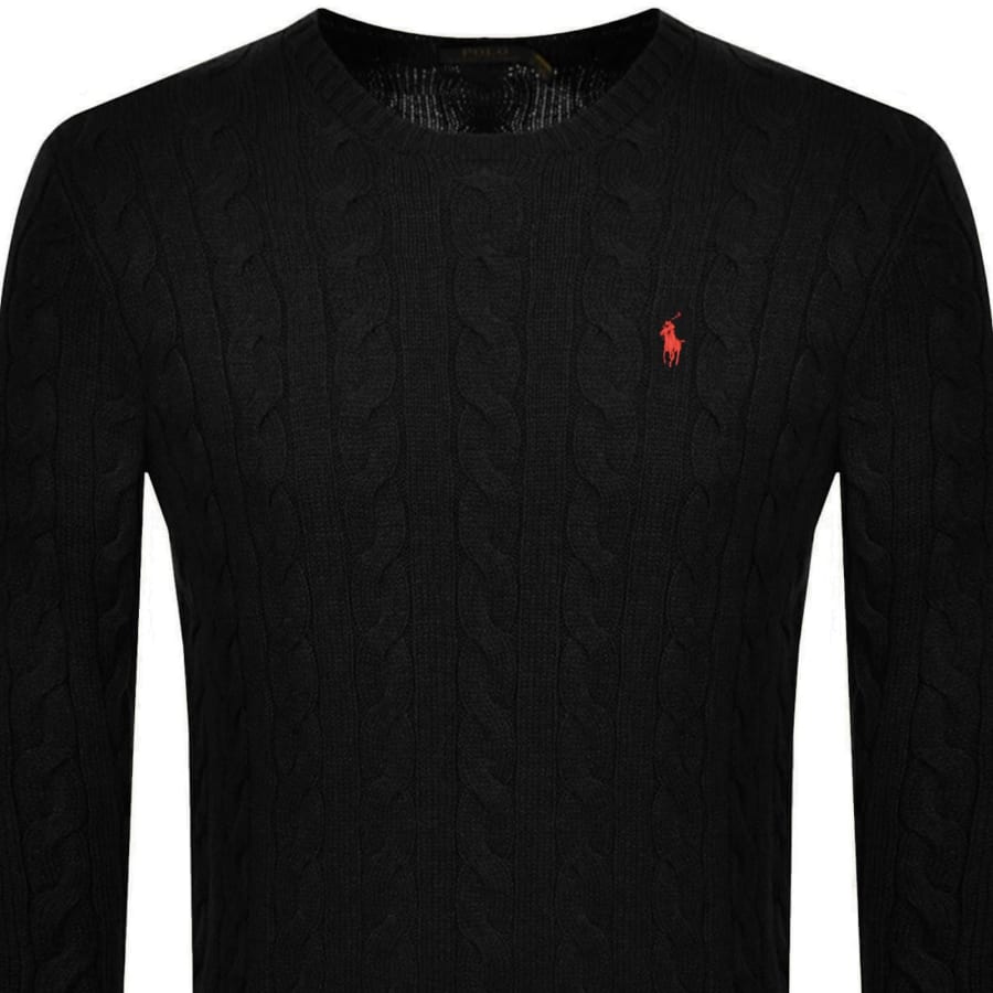 Ralph Lauren Driver Crew Neck Knit Jumper Black