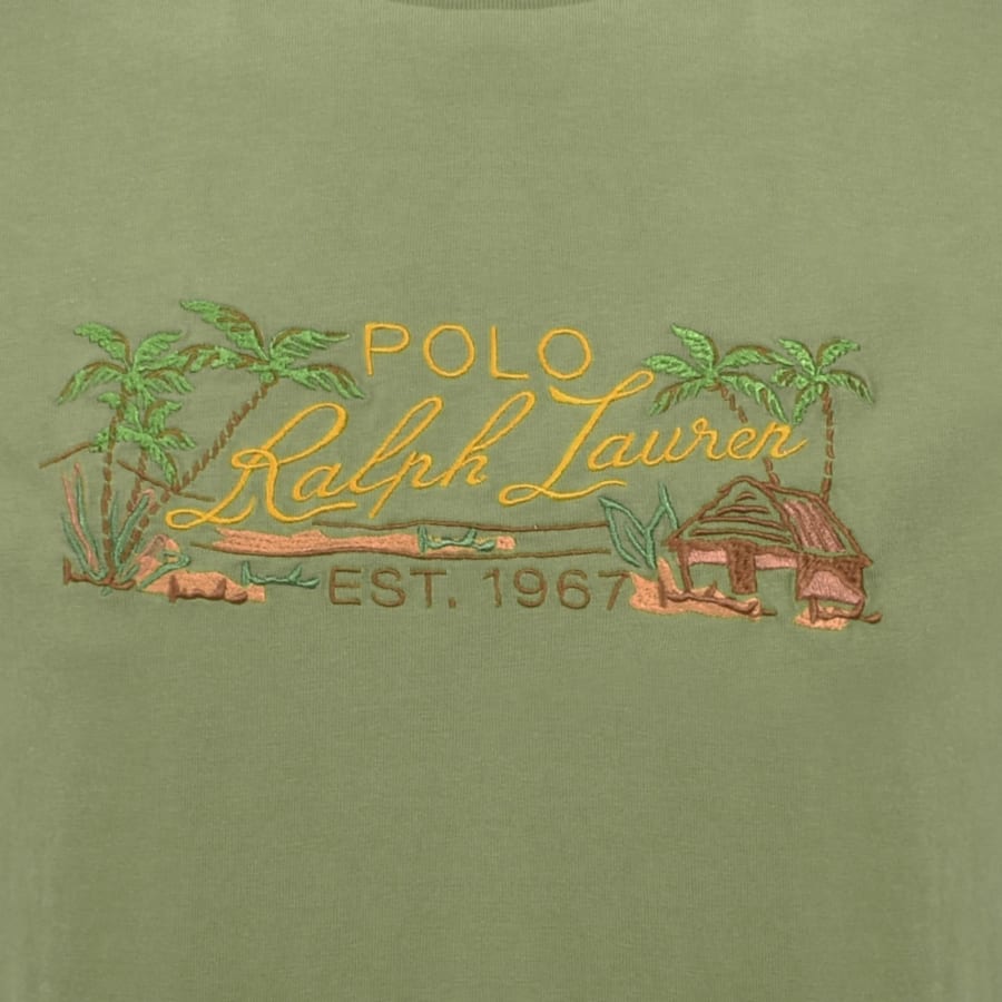 Ralph Lauren Embroidered T Shirt Green
