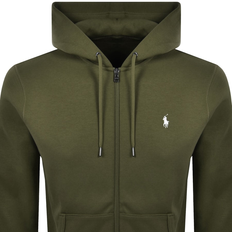 Ralph Lauren Full Zip Hoodie Olive Green